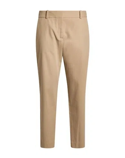 Eleventy Woman Pants Sand Size 6 Wool, Cotton, Metallic Fiber, Polyamide In Neutral