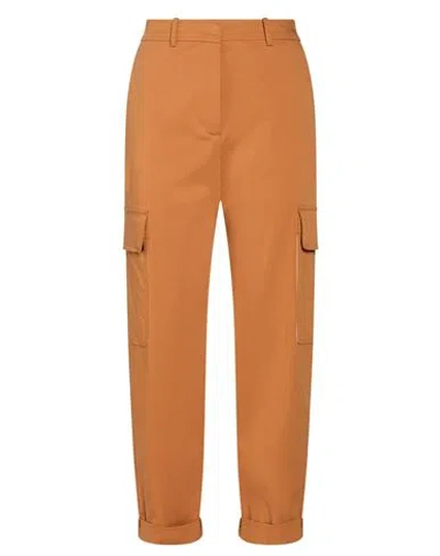 Eleventy Woman Pants Tan Size 2 Cotton, Lyocell, Elastane In Brown
