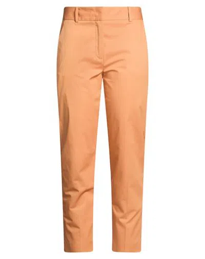 Eleventy Woman Pants Tan Size 2 Cotton, Lyocell, Elastane In Orange