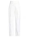 Eleventy Woman Pants White Size 0 Cotton, Lyocell, Elastane In White