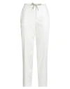 Eleventy Woman Pants White Size 10 Cotton, Elastane In White
