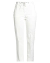 Eleventy Woman Pants White Size 12 Cotton In White