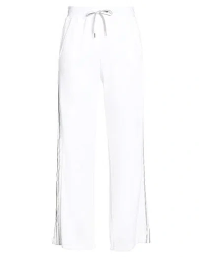 Eleventy Woman Pants White Size L Polyester