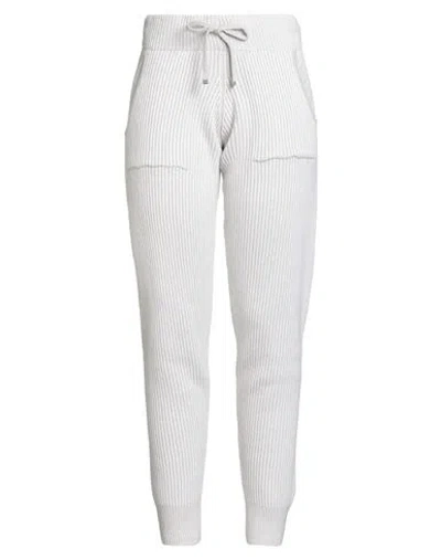 Eleventy Woman Pants White Size M Wool, Viscose, Cashmere