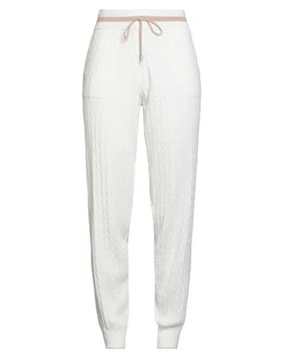 Eleventy Woman Pants White Size Xl Cotton