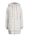 Eleventy Woman Puffer Cream Size 8 Wool, Cashmere In White