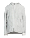 Eleventy Woman Puffer Light Grey Size Xl Polyester, Cotton In Gray
