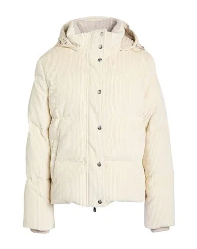 Eleventy Woman Puffer Slate Blue Size M Cotton In Neutral