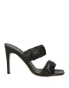 Eleventy Woman Sandals Black Size 7 Leather In Black
