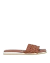 Eleventy Woman Sandals Brown Size 9 Soft Leather In Brown
