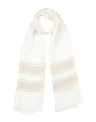 Eleventy Woman Scarf Ivory Size - Linen In White