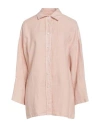 Eleventy Woman Shirt Blush Size 4 Linen In Pink