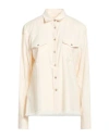 Eleventy Woman Shirt Cream Size 6 Cotton In Neutral