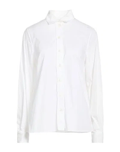 Eleventy Woman Shirt Ivory Size 2 Cotton, Polyamide, Elastane In White