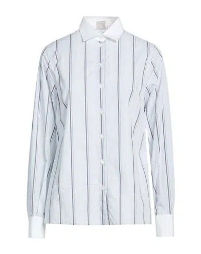 Eleventy Woman Shirt Light Blue Size 2 Cotton, Elastane