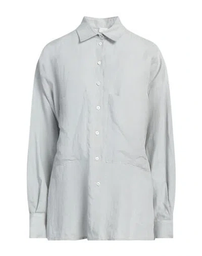 Eleventy Woman Shirt Light Grey Size 6 Linen