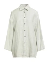Eleventy Woman Shirt Sage Green Size 2 Linen