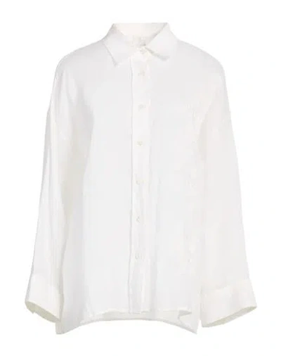 Eleventy Woman Shirt White Size 6 Linen