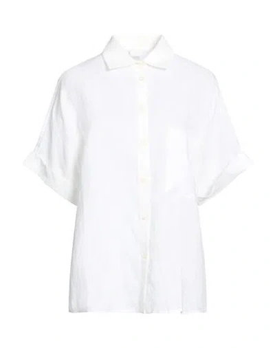 Eleventy Woman Shirt White Size 8 Linen