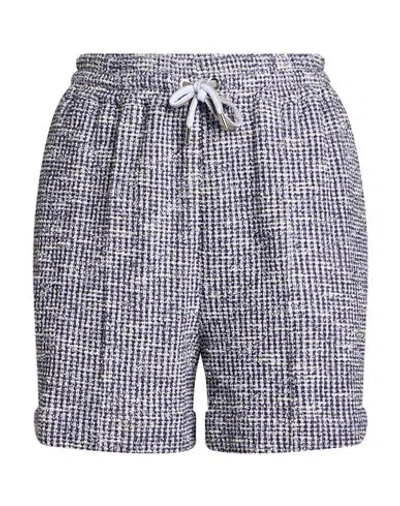 Eleventy Woman Shorts & Bermuda Shorts Blue Size 2 Cotton, Viscose, Polyester, Polyamide, Elastane In Gray
