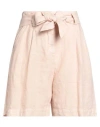 Eleventy Woman Shorts & Bermuda Shorts Blush Size 4 Linen In Pink