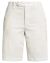 Eleventy Woman Shorts & Bermuda Shorts Cream Size 38 Lyocell, Cotton, Elastane In White