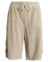Eleventy Woman Shorts & Bermuda Shorts Sand Size 4 Lambskin In Neutral
