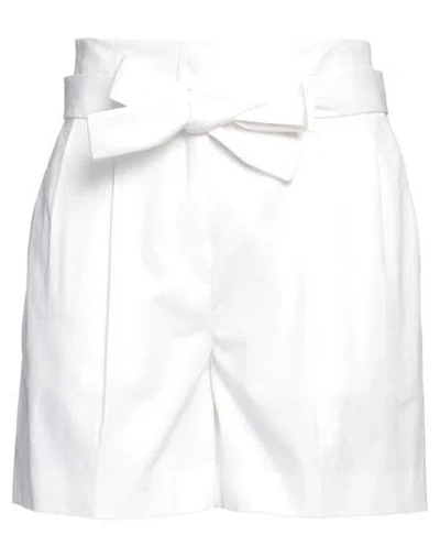 Eleventy Woman Shorts & Bermuda Shorts White Size 6 Cotton, Lyocell, Elastane