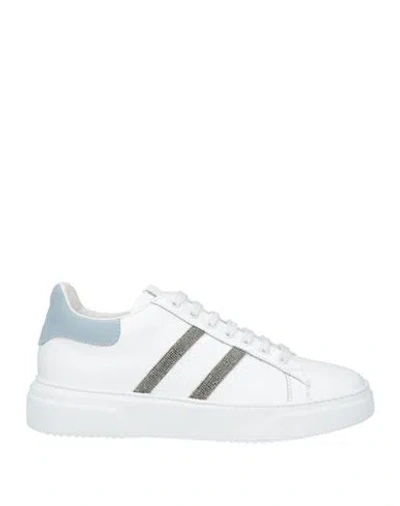 Eleventy Woman Sneakers White Size 8 Leather