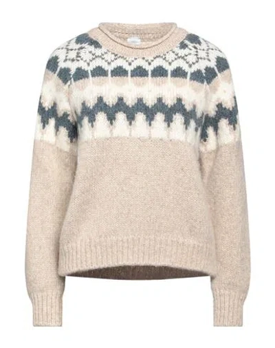 Eleventy Intarsia-pattern Knitted Jumper In Beige