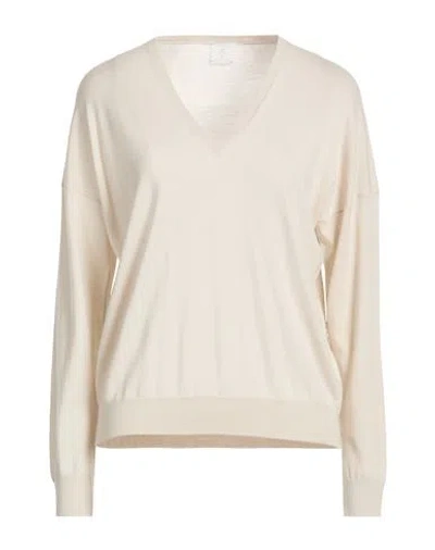 Eleventy Woman Sweater Beige Size S Wool In Neutral