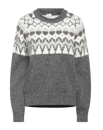 Eleventy Woman Sweater Grey Size L Alpaca Wool, Wool, Polyester In Gray