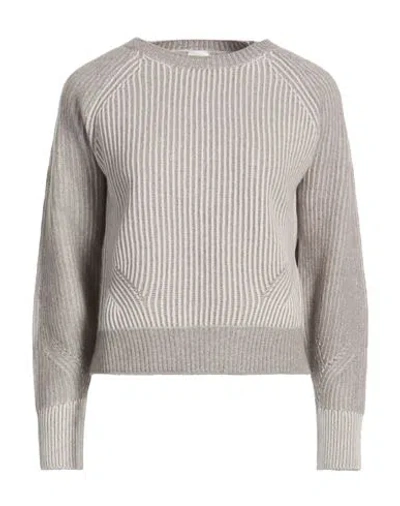 Eleventy Woman Sweater Grey Size Xxl Wool, Viscose, Cashmere In Multi