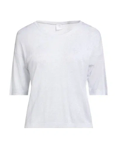 Eleventy Woman Sweater Light Grey Size L Viscose, Polyester In White