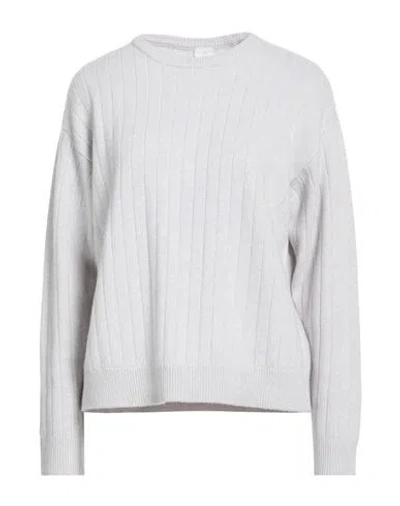 Eleventy Woman Sweater Light Grey Size L Wool, Cashmere, Polyamide In White