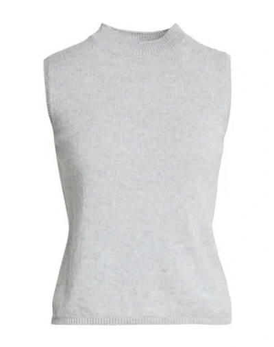 Eleventy Woman Sweater Light Grey Size M Cashmere In Gray