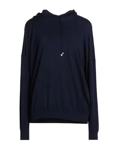 Eleventy Woman Sweater Navy Size Xl Wool In Blue