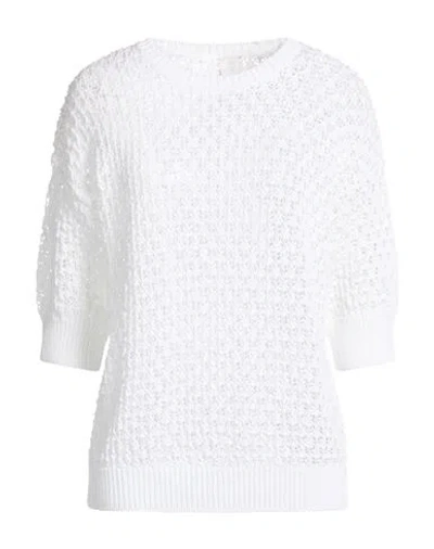Eleventy Woman Sweater White Size Xl Cotton