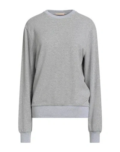 Eleventy Woman Sweatshirt Grey Size S Cotton, Polyethylene In Gray