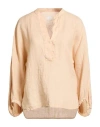 Eleventy Woman Top Apricot Size 2 Linen In Orange