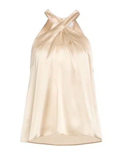 Eleventy Woman Top Beige Size 4 Silk
