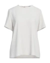 Eleventy Woman Top Beige Size 4 Triacetate, Polyester