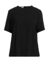 Eleventy Woman Top Black Size 0 Triacetate, Polyester In Black