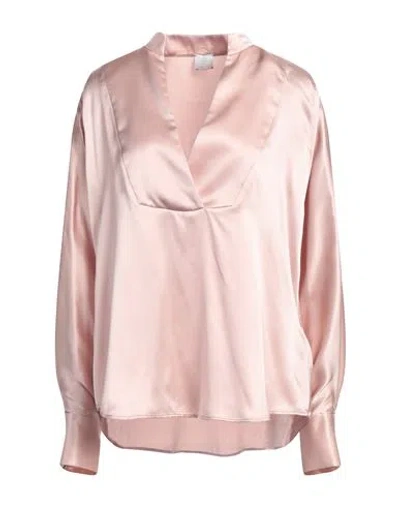 Eleventy Woman Top Blush Size 2 Silk In Pink