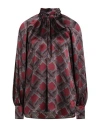 Eleventy Woman Top Burgundy Size 2 Silk In Red