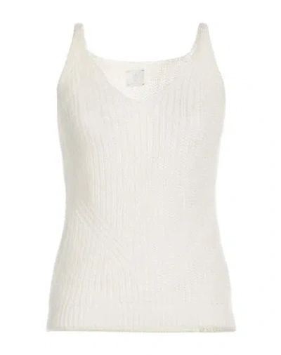 Eleventy Woman Top Off White Size Xl Mohair Wool, Silk In Metallic