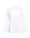 Eleventy Woman Top White Size 6 Cotton, Polyamide, Pva - Polyvinyl Alcohol In White