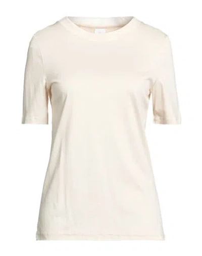 Eleventy Woman T-shirt Beige Size M Lyocell, Cotton In Sand