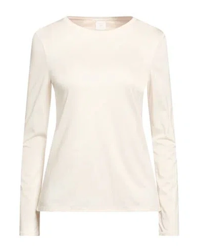 Eleventy Woman T-shirt Beige Size S Lyocell, Cotton In Neutral