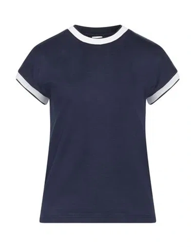 Eleventy Woman T-shirt Navy Size S Cotton